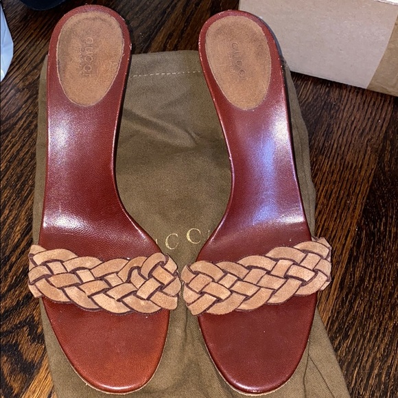 Gucci Shoes - Suede Gucci Sandals